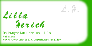 lilla herich business card